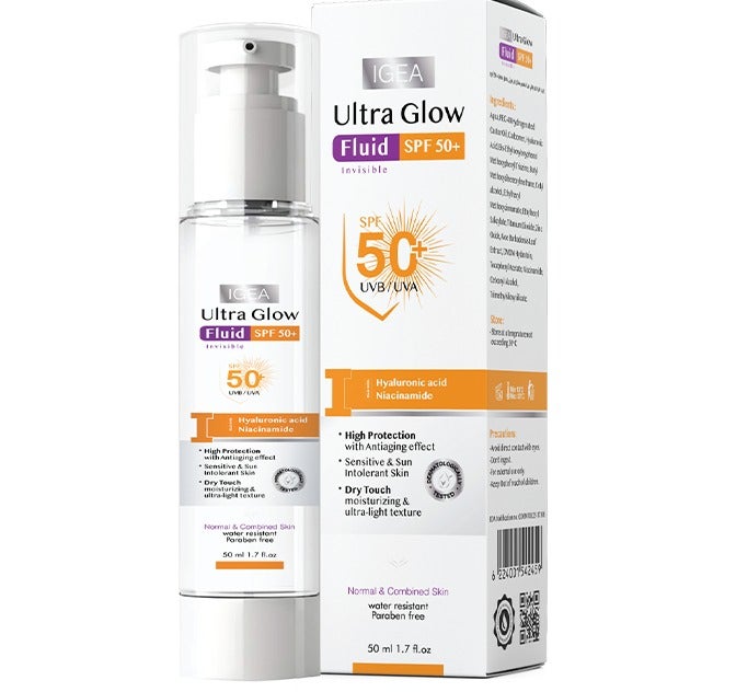 igea الترا جلو فلويد  صن بلوك SPF +50